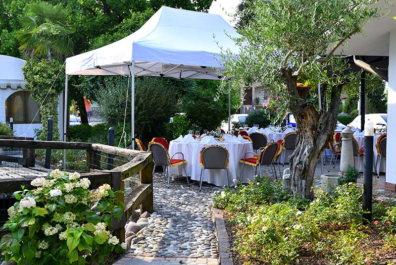 Ristorante con giardino per matrimoni, meeting, eventi, occasioni speciali a Portobuffolè, Treviso.